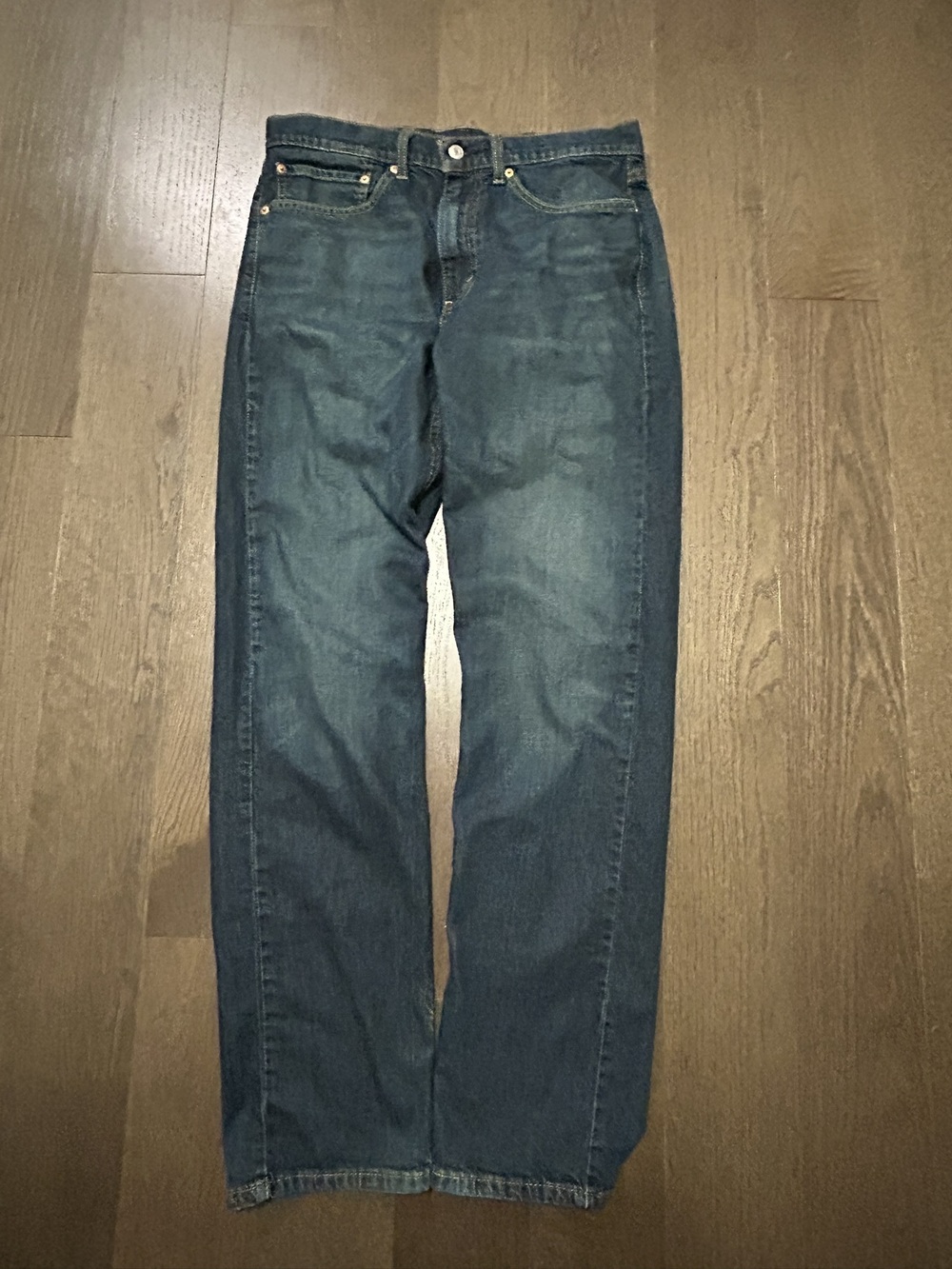 Levi's 505 Regular Fit Straight Leg Jeans - Dark Wash W34 L34